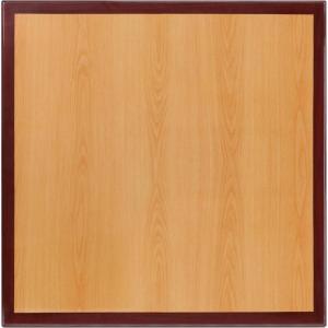 Flash Furniture Glenbrook 30″ x 48″ Rectangular High-Gloss Mahogany Resin Table Top with 2″ Thick Edge(Cherry/Mahogany)