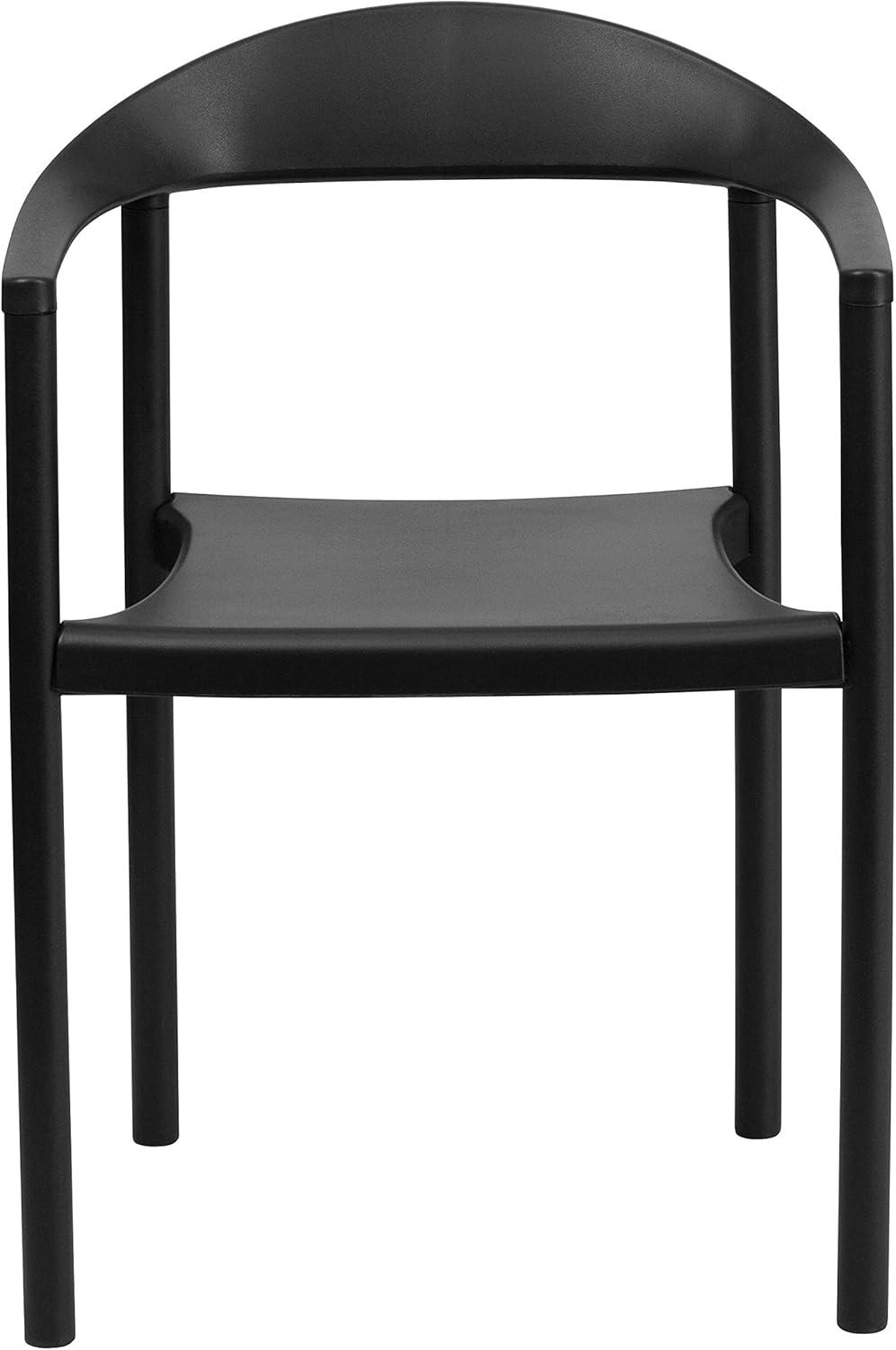 image:imageFlash Furniture 5 Pack HERCULES Series 1000 lb Capacity Black Plastic Cafe Stack ChairBlack