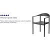 Flash Furniture 5 Pack HERCULES Series 1000 lb. Capacity Black Plastic Cafe Stack Chair(Black)