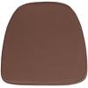 Flash Furniture Soft Burgundy Fabric Chiavari Chair Cushion(Brown)