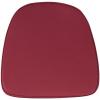 Flash Furniture Soft Burgundy Fabric Chiavari Chair Cushion(Burgundy)
