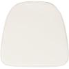 Flash Furniture Soft Burgundy Fabric Chiavari Chair Cushion(Ivory)