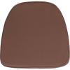 Flash Furniture Soft Burgundy Fabric Chiavari Chair Cushion(Brown)