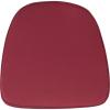 Flash Furniture Soft Burgundy Fabric Chiavari Chair Cushion(Burgundy)