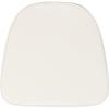Flash Furniture Soft Burgundy Fabric Chiavari Chair Cushion(Ivory)