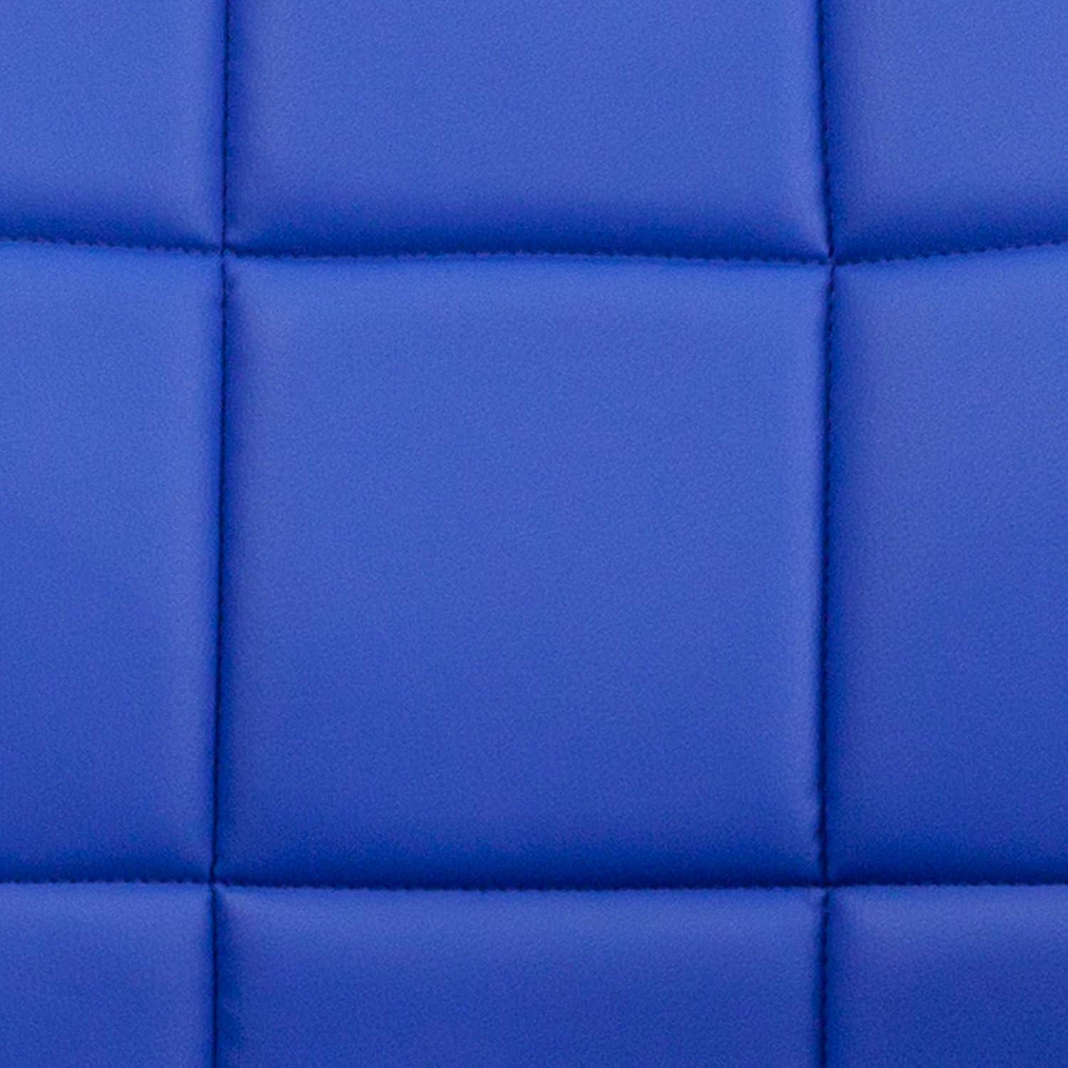 image:imageFlash Furniture Clayton MidBack Orange Quilted Vinyl Swivel Task Office Chair with ArmsBlue