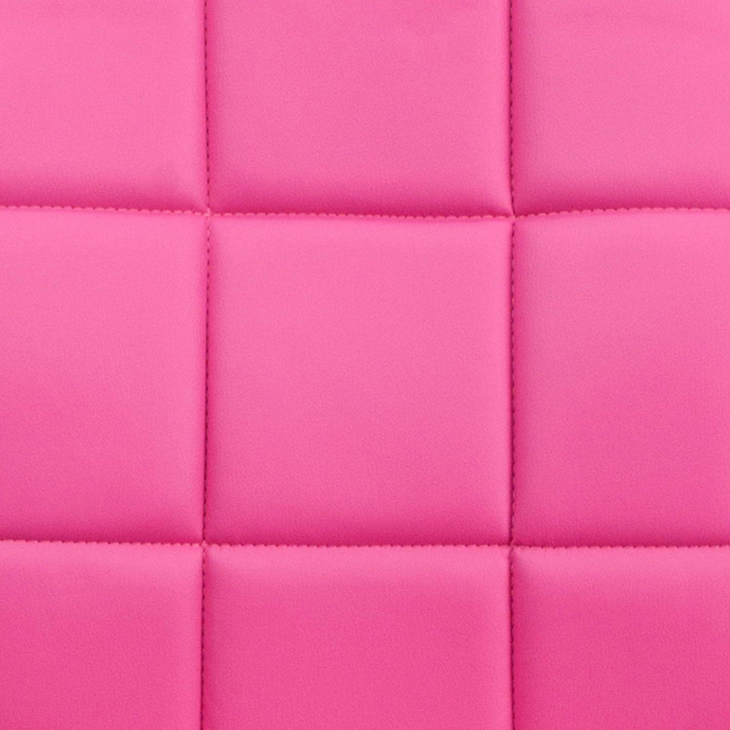 image:imageFlash Furniture Clayton MidBack Pink Quilted Vinyl Swivel Task Office Chair with ArmsPink