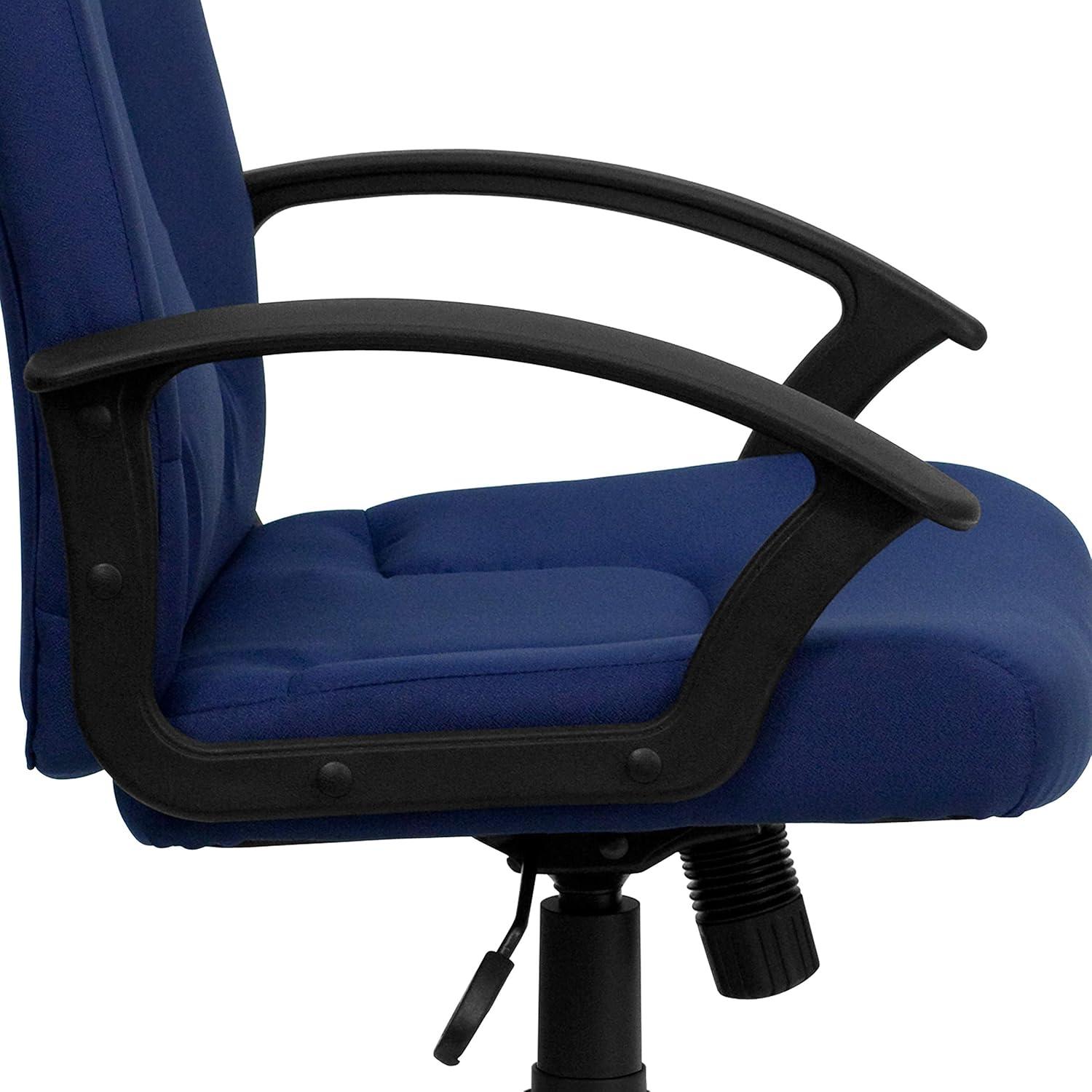 image:imageFlash Furniture Garver MidBack Navy Fabric Executive Swivel Office Chair with Nylon Arms