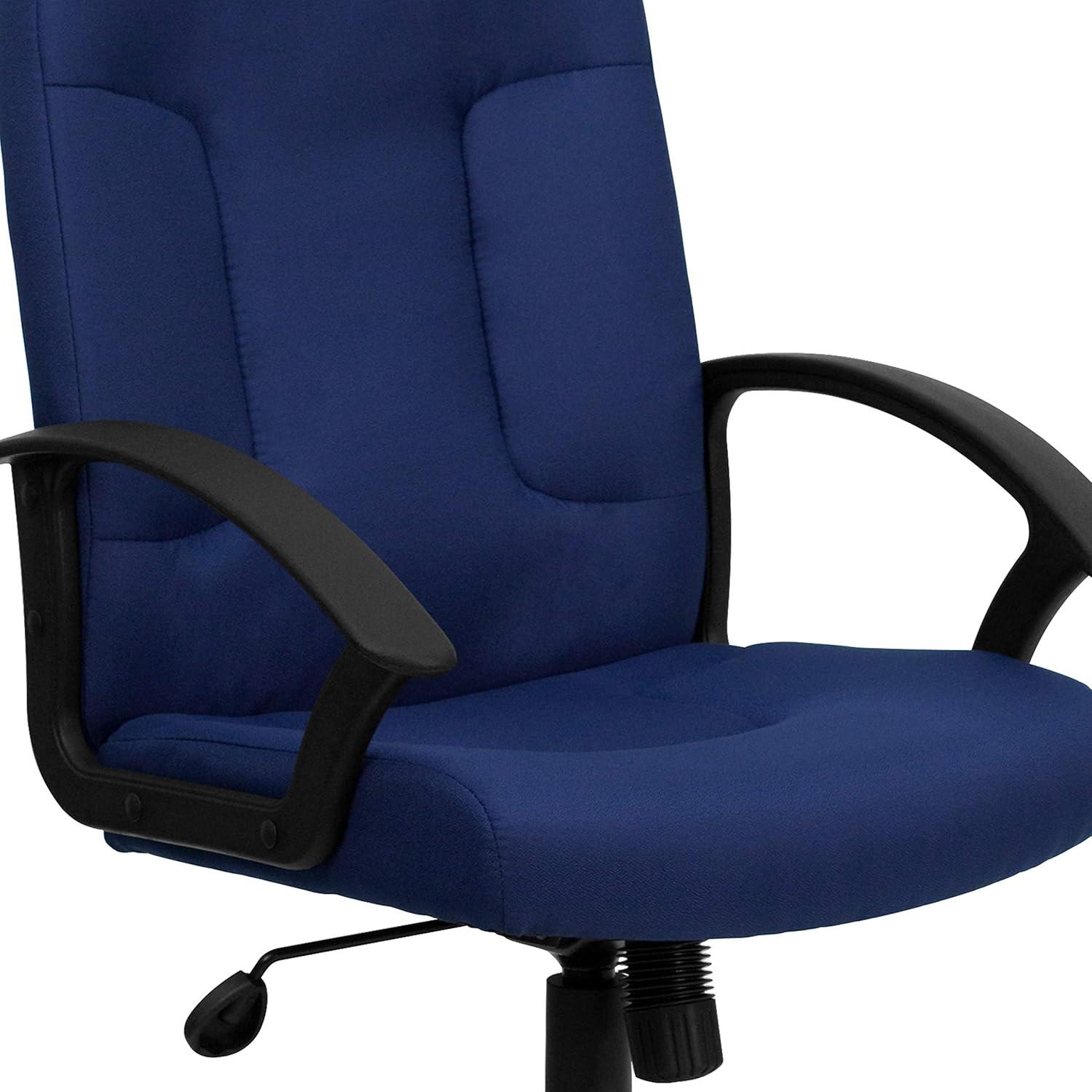 image:imageFlash Furniture Garver MidBack Navy Fabric Executive Swivel Office Chair with Nylon Arms