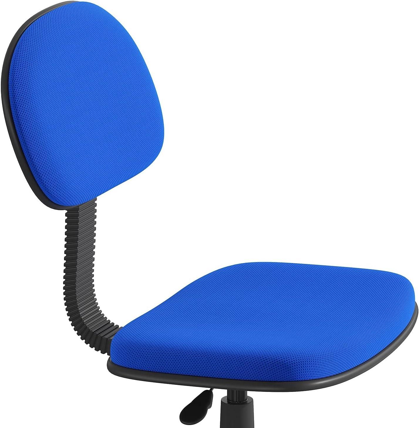 image:imageFlash Furniture Harry Low Back Swivel Task Office Chair Adjustable Light Orange Student Chair with Padded Mesh Seat amp Back Homeschool Study ChairRoyal Blue