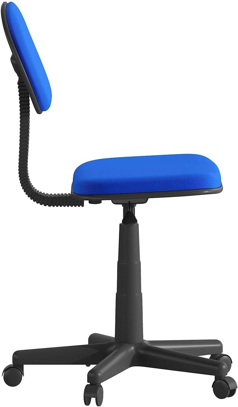 image:imageFlash Furniture Harry Low Back Swivel Task Office Chair Adjustable Light Orange Student Chair with Padded Mesh Seat amp Back Homeschool Study ChairRoyal Blue