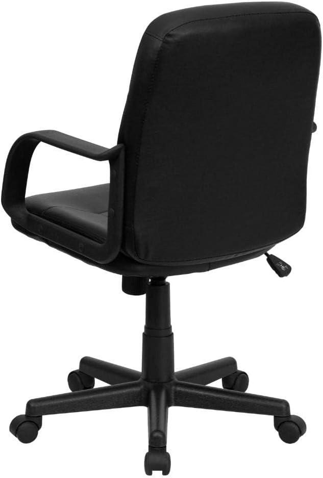 image:imageFlash Furniture Paulson MidBack Black Glove Vinyl Executive Swivel Office Chair with Arms