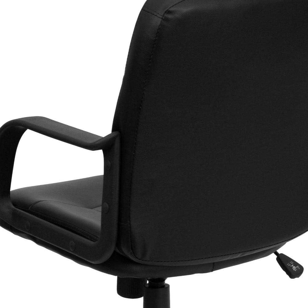 image:imageFlash Furniture Paulson MidBack Black Glove Vinyl Executive Swivel Office Chair with Arms