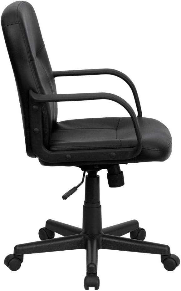 image:imageFlash Furniture Paulson MidBack Black Glove Vinyl Executive Swivel Office Chair with Arms