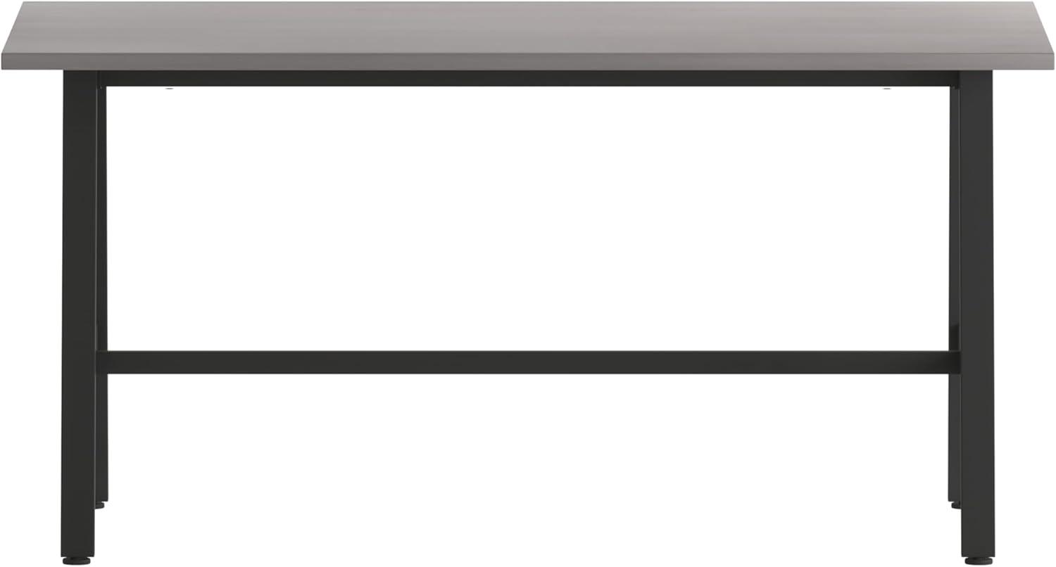 image:imageFlash Furniture Redmond Conference Table with AFrame Base Commercial Water and Scratch Resistant Laminate Finish PVC Edge Heavy Duty Steel Frame 60x30 Gray OakGray Oak