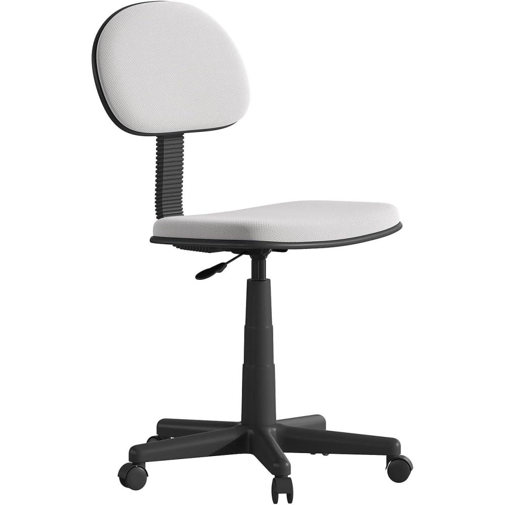 image:imageFlash Furniture Harry Low Back Swivel Task Office Chair  Adjustable Light Orange Student Chair with Padded Mesh Seat amp Back  Homeschool Study ChairGrey