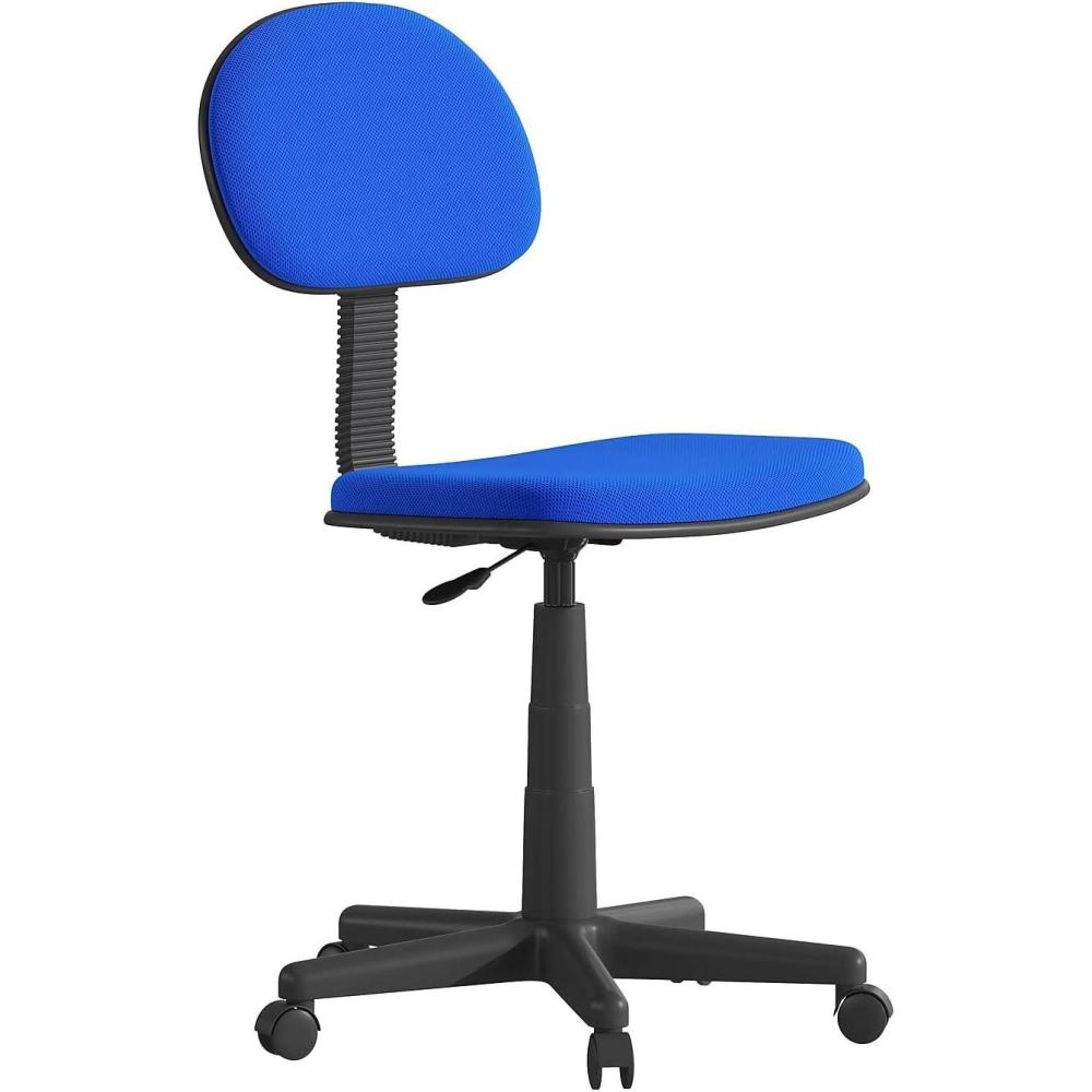 image:imageFlash Furniture Harry Low Back Swivel Task Office Chair Adjustable Light Orange Student Chair with Padded Mesh Seat amp Back Homeschool Study ChairRoyal Blue