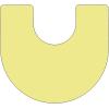 Flash Furniture 60”W x 66”L Horseshoe Yellow Thermal Laminate Activity Table – Standard Height Adjustable Legs(Yellow)