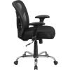 Flash Furniture Big & Tall Office Chair | Adjustable Height Mesh Swivel Office Chair with Wheels(Black)