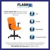 Flash Furniture Clayton Mid-Back Orange Quilted Vinyl Swivel Task Office Chair with Arms(Orange)
