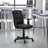 Flash Furniture Clayton Mid-Back Pink Quilted Vinyl Swivel Task Office Chair with Arms(Black)