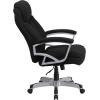 Flash Furniture HERCULES Series Big & Tall 500 lb. Rated Black LeatherSoft Executive Swivel Ergonomic Office Chair with Arms(Black Fabric)