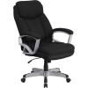 Flash Furniture HERCULES Series Big & Tall 500 lb. Rated Black LeatherSoft Executive Swivel Ergonomic Office Chair with Arms(Black Fabric)