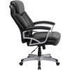 Flash Furniture HERCULES Series Big & Tall 500 lb. Rated Black LeatherSoft Executive Swivel Ergonomic Office Chair with Arms(Black Leathersoft)
