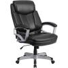 Flash Furniture HERCULES Series Big & Tall 500 lb. Rated Black LeatherSoft Executive Swivel Ergonomic Office Chair with Arms(Black Leathersoft)