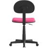 Flash Furniture Harry Low Back Swivel Task Office Chair – Adjustable Light Orange Student Chair with Padded Mesh Seat & Back – Homeschool Study Chair(Dark Pink)
