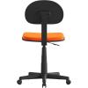Flash Furniture Harry Low Back Swivel Task Office Chair – Adjustable Light Orange Student Chair with Padded Mesh Seat & Back – Homeschool Study Chair(Light Orange)
