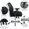 Flash Furniture Hercules Series Big & Tall Swivel Office and Gaming Chair, Ergonomic Mesh Office Chair with Padded Seat and Ratchet Back, Black