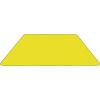 Flash Furniture Mobile 22.5”W x 45”L Trapezoid Grey HP Laminate Activity Table – Standard Height Adjustable Legs(Yellow)
