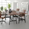 Flash Furniture Redmond Conference Table with A-Frame Base, Commercial Water and Scratch Resistant Laminate Finish, PVC Edge, Heavy Duty Steel Frame, 60×30, Gray Oak(Walnut)