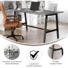 Flash Furniture Redmond Conference Table with A-Frame Base, Commercial Water and Scratch Resistant Laminate Finish, PVC Edge, Heavy Duty Steel Frame, 60×30, Gray Oak(Gray Oak)