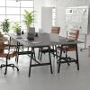 Flash Furniture Redmond Conference Table with A-Frame Base, Commercial Water and Scratch Resistant Laminate Finish, PVC Edge, Heavy Duty Steel Frame, 60×30, Gray Oak(Gray Oak)