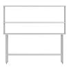 Flash Furniture Reese Prep and Work Table with NSF Certified 18 Gauge Stainless Steel Top Shelf and Double Overshelves with Galvanized Steel Undershelf, 30″ x 48″(24″ x 72″)