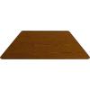 Flash Furniture Wren 22.5”W x 45”L Trapezoid Yellow HP Laminate Activity Table – Height Adjustable Short Legs(Oak)