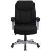 Flash Furniture HERCULES Series Big & Tall 500 lb. Rated Black LeatherSoft Executive Swivel Ergonomic Office Chair with Arms(Black Fabric)
