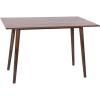 Flash Furniture Hatfield Mid-Century Modern Dining Table – Dark Walnut Engineered Wood Kitchen Table – 47 Inches – Tapered Wood Legs – Seats up to 4 Adults