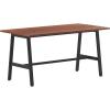 Flash Furniture Redmond Conference Table with A-Frame Base, Commercial Water and Scratch Resistant Laminate Finish, PVC Edge, Heavy Duty Steel Frame, 60×30, Gray Oak(Walnut)