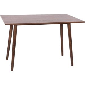 Flash Furniture Hatfield Mid-Century Modern Dining Table – Dark Walnut Engineered Wood Kitchen Table – 47 Inches – Tapered Wood Legs – Seats up to 4 Adults