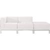 Flash Furniture HERCULES Imagination Series White LeatherSoft 3 Piece Chair & Ottoman Set(Melrose White)