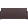 Flash Furniture Hercules Diplomat Side Reception Sofa with Chrome Legs, Lobby Chair with Cushions and Flared Arms, Brown LeatherSoft(Brown)