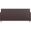 Flash Furniture Hercules Diplomat Side Reception Sofa with Chrome Legs, Lobby Chair with Cushions and Flared Arms, Brown LeatherSoft(Brown/Chrome Legs)