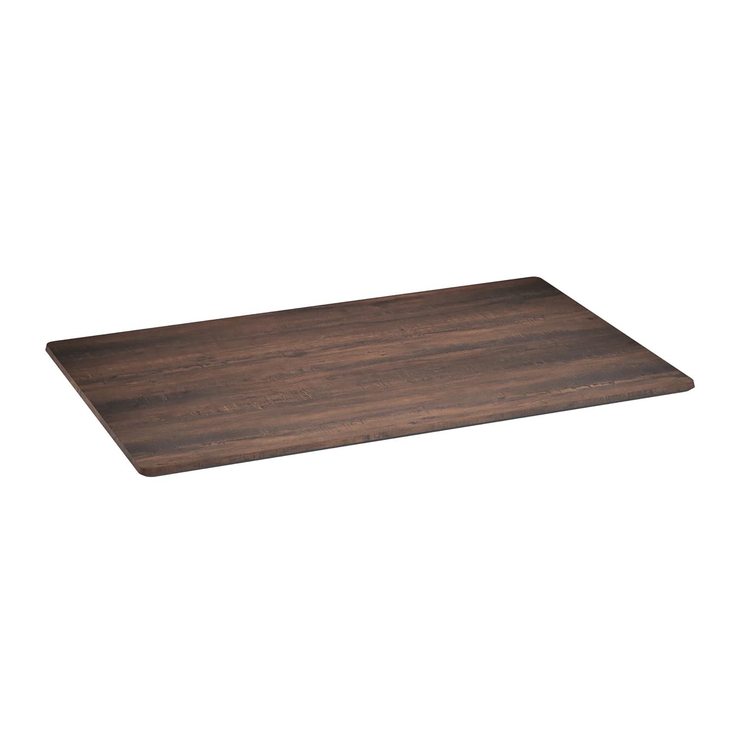 image:imageFlash Furniture Acadia 24 x 30 Dark Brown Tabletop TopGuard HPL Seamless Edge Scratch amp Stain Resistant AllWeather Durability Commercial GradeDark Brown