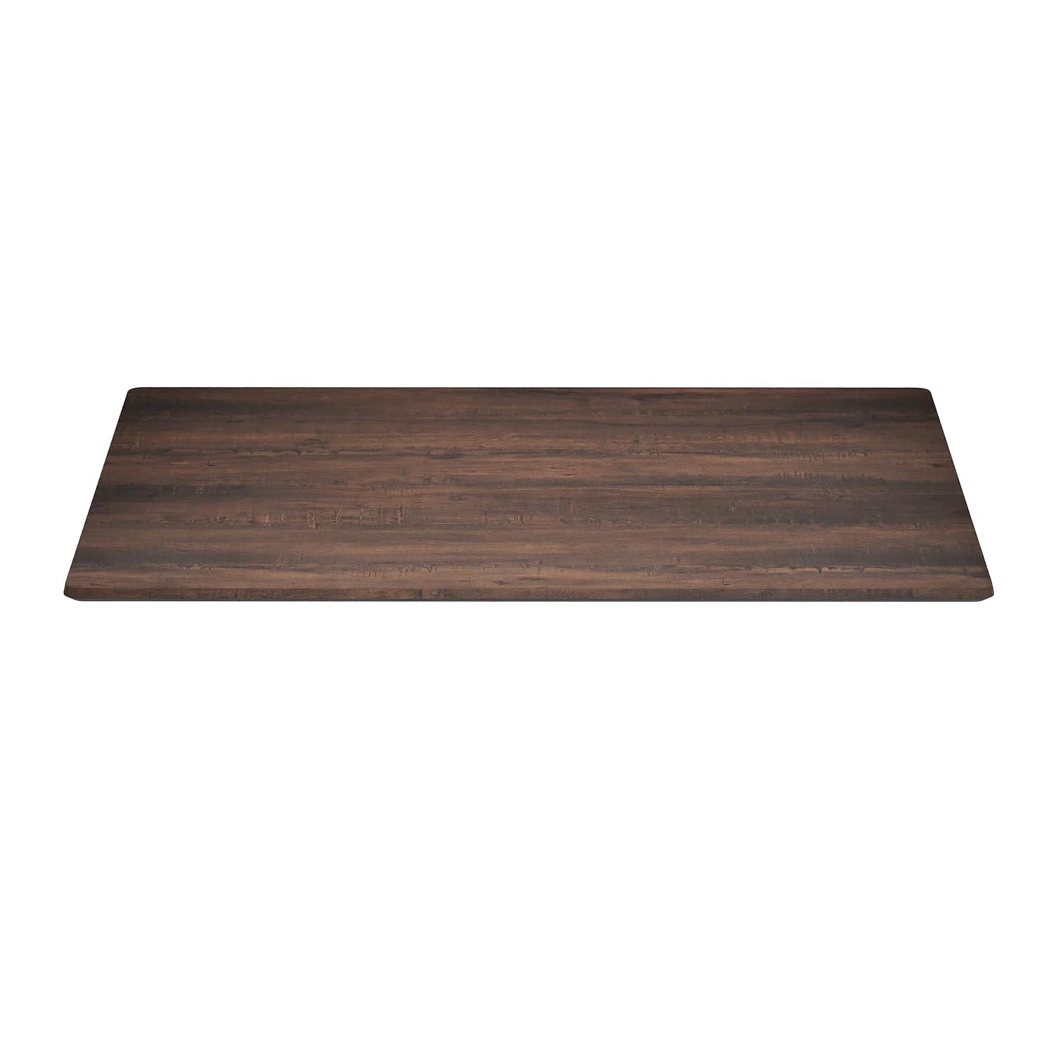image:imageFlash Furniture Acadia 24 x 30 Dark Brown Tabletop TopGuard HPL Seamless Edge Scratch amp Stain Resistant AllWeather Durability Commercial GradeDark Brown
