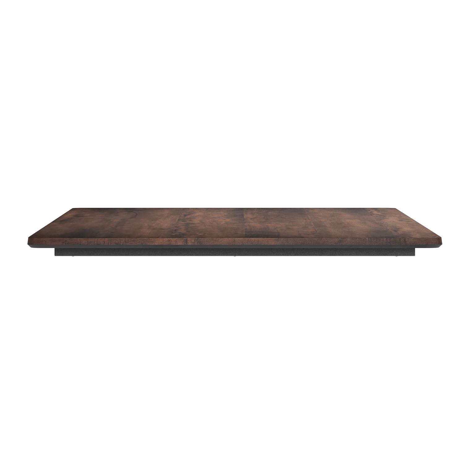 image:imageFlash Furniture Acadia 24 x 30 Dark Brown Tabletop TopGuard HPL Seamless Edge Scratch amp Stain Resistant AllWeather Durability Commercial GradeDark Brown