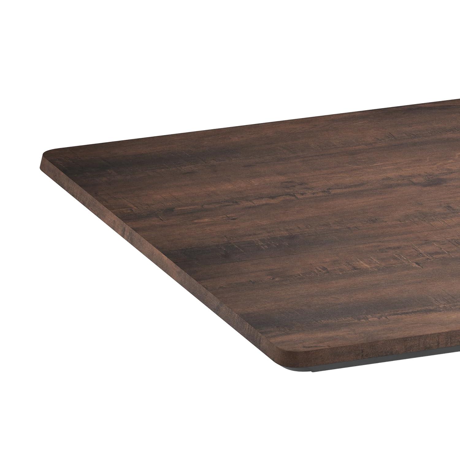 image:imageFlash Furniture Acadia 24 x 30 Dark Brown Tabletop TopGuard HPL Seamless Edge Scratch amp Stain Resistant AllWeather Durability Commercial GradeDark Brown