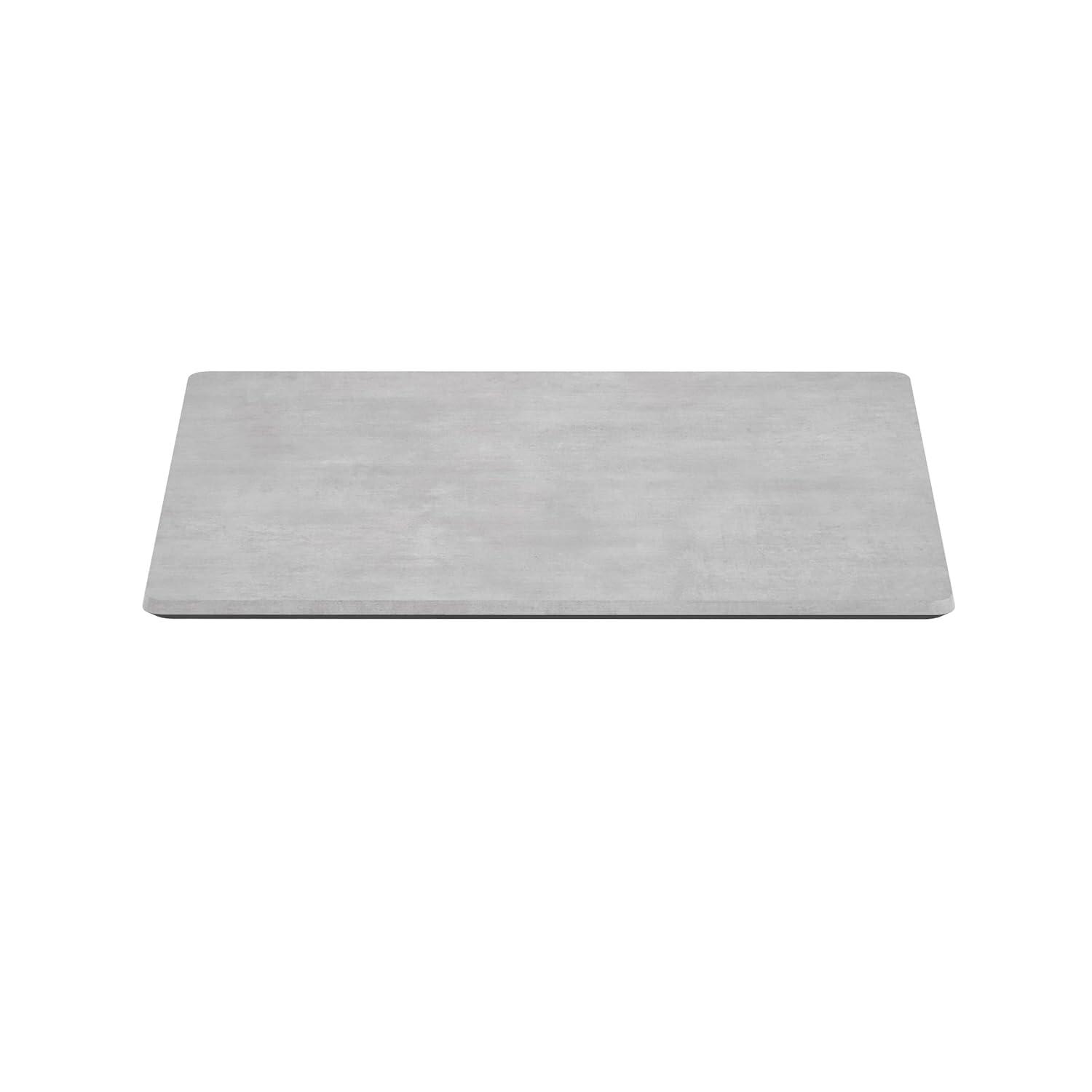 image:imageFlash Furniture Acadia 24 x 30 Dark Brown Tabletop TopGuard HPL Seamless Edge Scratch amp Stain Resistant AllWeather Durability Commercial GradeGray Faux Concrete